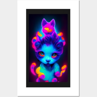 Another Psychedelic Kitten Posters and Art